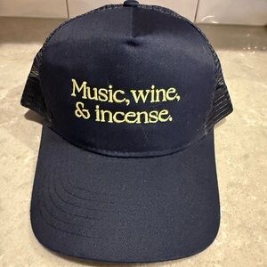 Trucker Hat with Embroidered Text